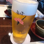梅の花 - 乾杯のビール