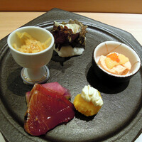 吉祥寺 鮨 栞庵 やましろ - 前菜盛合せ