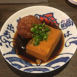 大衆酒場ヒロタヤ2号 - 煮込み 豆腐 大根 ( ´θ｀)