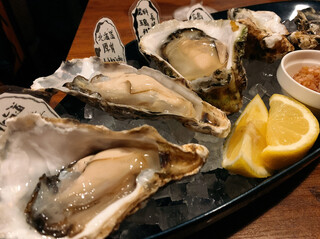 Oyster Bar MABUI - 生ガキ５種盛り