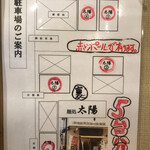 麺処 太陽 - 駐車場