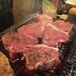 Kadoya - 牛肉の炭火焼き