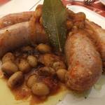 トラットリア 29 - 「サルシッチャ　色々お豆の煮込み」：ハーブの香りがグリルの時より強く、肉汁も豊富♪