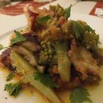 トラットリア 29 - 「タコとカーボロロマネスコとトマトのマリネ」：ロマネスコとタコの心地よい食感のコントラスト！