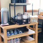 氷見 魚市場食堂 - セルフのお冷に温かいお茶