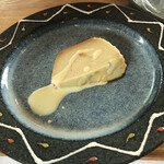 RISTORANTE PINOKIO - 栗のチーズケーキ。これも濃厚で美味でした。