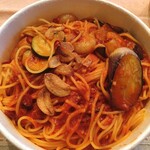 タパス＆タパス - 海老と揚げ茄子の怒りん坊 大盛 1,200円（税込）