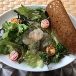 Cafe Gourmand - ホタテマリネと米茄子のキャビア仕立てのサラダ