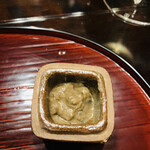 比良山荘 - ☆鮎のうるか。
      ◎鮎の内臓の塩辛。味は格別。熱燗と良く合う。