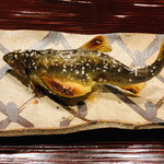 比良山荘 - ☆鮎の身はふっくら。子持ちの落ち鮎は格別に美味い。