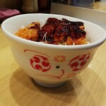 いろり庵きらく - ソースかつ丼ミニを横から見る。