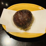 比良山荘 - ☆天然栗の天ぷら。
      ◎栗の甘味が強く、お菓子のような甘さ。
