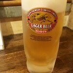 まる豚 - 生ビール：450円