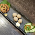 つかふき屋 - 肴の盛り合わせ