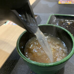 ゆで太郎 - 蕎麦湯もあります。