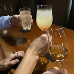 バー ウダ - 本日2回目の乾杯でーす