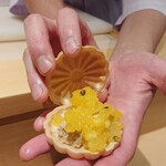 銀座 しのはら - フォアグラ最中