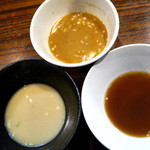 麺や而今 - スープ比較