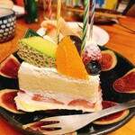 ＳＥＭＢＩＫＩＹＡ - フルーツショートケーキ（断面）