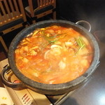 辛辛 - コプチャンチョンゴル（出来上がり）