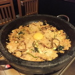 辛辛 - 〆のビビンバ（炒める前）