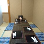 八勝 - お座敷を広く使わせてもらいました