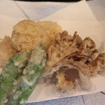 季節料理 よし野 - ホタテ天ぷら