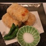 季節料理 よし野 - 海老しんじょうレンコンはさみ揚げ