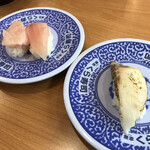 無添くら寿司 - びんとろ&絆真鯛塩〆炙り