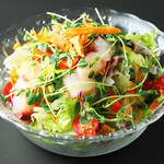 Healthy seasonal vegetable salad