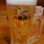 hide’s dining 遊 - いつも会計の半分以上を占めるビール