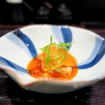 鳥田中 - 胸肉の黄身醤油♪