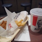 Kentakki Furaido Chikin - ランチC 和風チキンカツサンドセット、香るゆず七味チキン