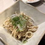 こだわりの鶏焼肉 新月 - とり皮ポン酢