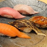 海幸 - 中トロ、炙り 、穴子、炙り穴子