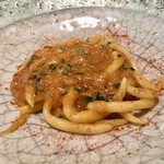 ペペロッソ - モーニングコース：ウンブリチェッリ鰻トマトソース