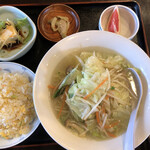 Chuukaryouri Tatsukichi - 野菜湯麺Dセット  750円