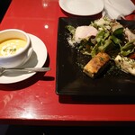 俺のフレンチ - サラダセットのサラダとスープ(20-10)