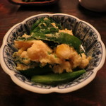 伊勢藤 - 玉子、玉蜀黍、韮の炒めもの