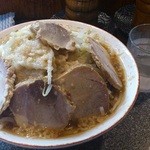 らーめん どっと屋 - 普通ラーメン豚野菜にんにくあぶらその２