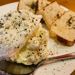 大船イタリアン visole - 太陽のポテサラ～ポーチドエッグのせ～