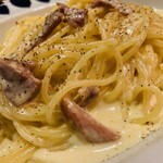 大船イタリアン visole - 贅沢炙りプロシュートの濃厚カルボナーラ