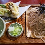 餅の清十郎 - 天ざるそば￥1400税込み(R2.10.12撮影)