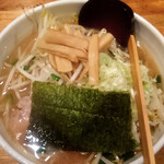 会津ラーメン 和 - 濃厚醤油＋モヤシ