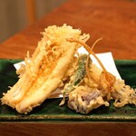 神楽坂 大川や - 穴子と野菜天