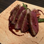 MILLE FIORI - マグレ鴨 胸肉の低温ロースト 赤ワインソース（￥1800）