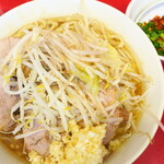 ラーメン二郎 - ラーメン小＋ニンニク多め＋青ネギ