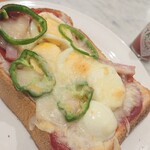 珈琲館 - ピザ風トースト