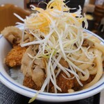 かつや - 肉うどんチキンカツ丼590円