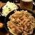 伝説のすた丼屋 - 料理写真:すた丼、プチサラダ、生ビール
          